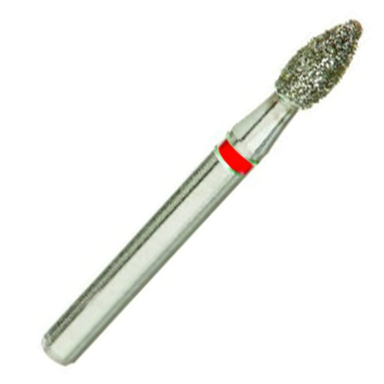 ValuDiamond FG #368.020 Fine Grit Football Shaped Diamond Bur, 10/Pk. Head size 2.0mm, head length
