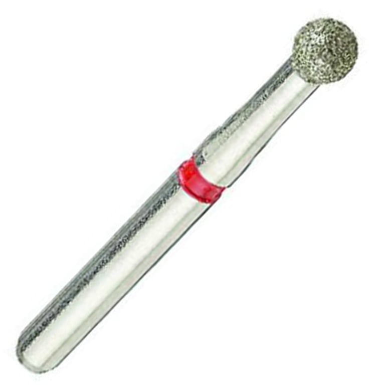 ValuDiamond FG #801.023 Fine Grit Round Diamond Bur, 10/Pk. Head size 2.3mm, head length 2.0mm
