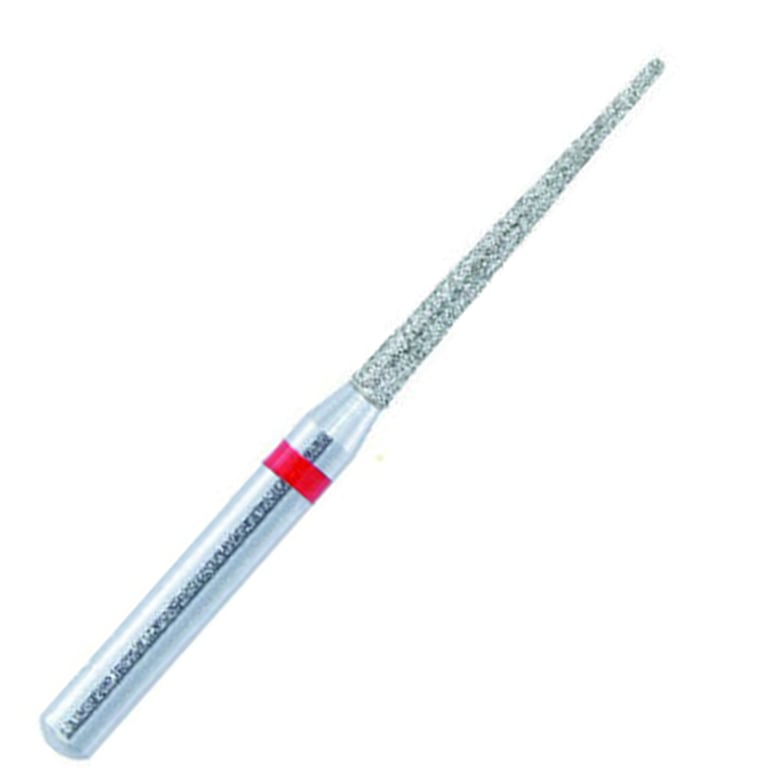 ValuDiamond FG #859.010 Fine Grit Needle Shaped Diamond Bur, 10/Pk. Head size 1.0mm, head length