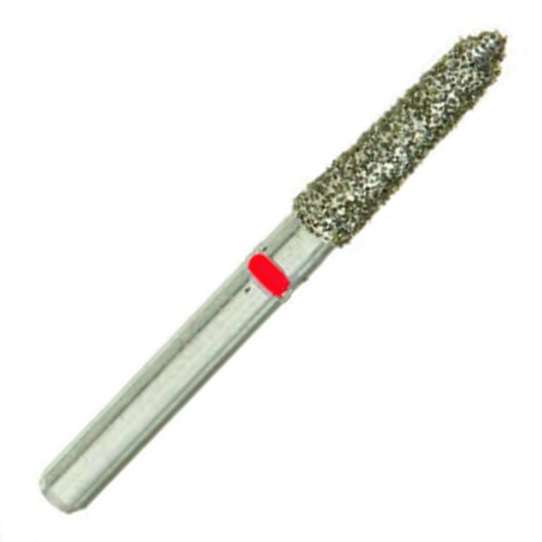 ValuDiamond FG #878K.018 Fine Grit Gingival Curettage Diamond Bur, 10/Pk. Head size 1.8mm, head