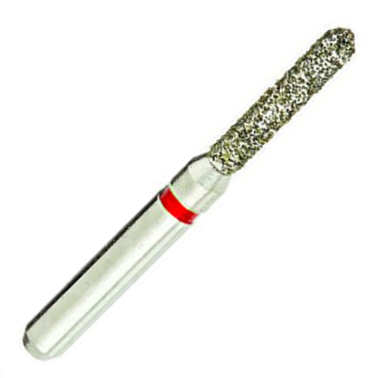 ValuDiamond FG #885.012 Fine Grit Beveled Cylinder Diamond Bur, 10/Pk. Head size 1.2mm, head tip