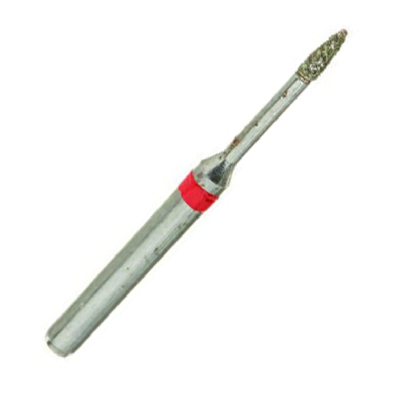 ValuDiamond FG #889.009 Fine Grit Round End Cylinder Diamond Bur, 10/Pk. Head size 0.9mm, head