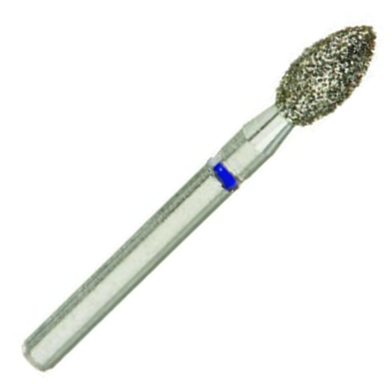 ValuDiamond FG #368.023 Medium Grit Football Shaped Diamond Bur, 10/Pk. Head size 2.3mm, head