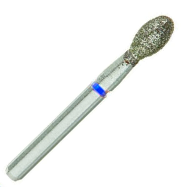 ValuDiamond FG #379.023 Medium Grit Egg Shaped Diamond Bur, 10/Pk. Head size 2.3mm, head length