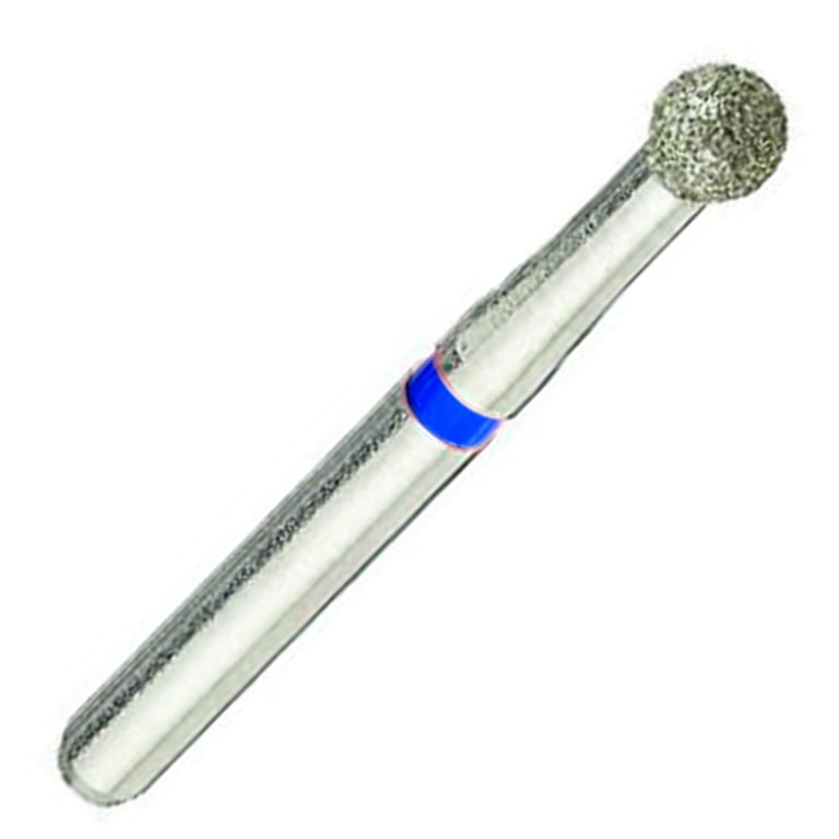 ValuDiamond FG #801.023 Medium Grit Round Diamond Bur, 10/Pk. Head size 2.3mm, head length 2.0mm