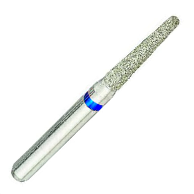ValuDiamond FG #847KR.016 Medium Grit Modified Flat End Taper Diamond Bur, 10/Pk. Head size 1.6mm