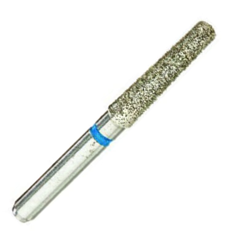 ValuDiamond FG #848.018 Medium Grit Flat End Taper Diamond Bur, 10/Pk. Head size 1.8mm, head tip