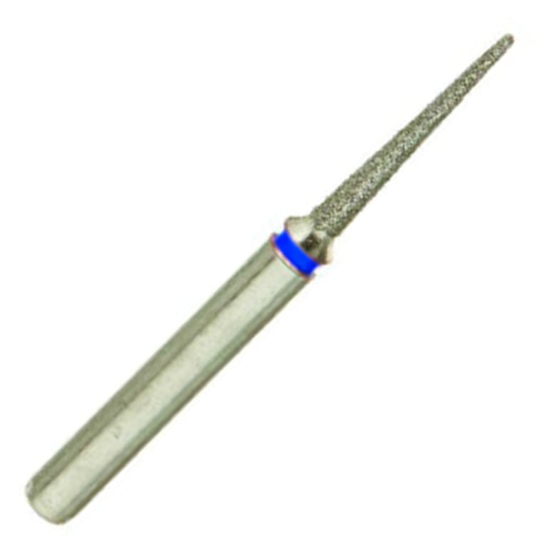 ValuDiamond FG #858.010 Medium Grit Needle Shaped Diamond Bur, 10/Pk. Head size 1.0mm, head length
