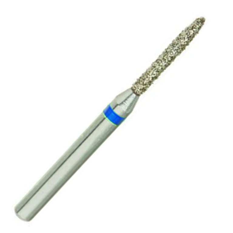 ValuDiamond FG #862.010 Medium Grit Flame Shaped Diamond Bur, 10/Pk. Head size 1.0mm, head length