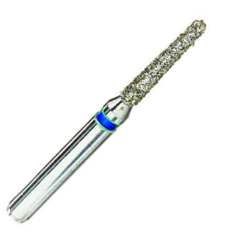 ValuDiamond FG #878K.012 Medium Grit Modified Chamfer Diamond Bur, 10/Pk. Head size 1.2mm, head
