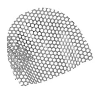 Dentaurum Stainless Steel Grid Strengthener, Thickness: 0.4 mm, Box of 10. Perforations ø: 2.5 mm