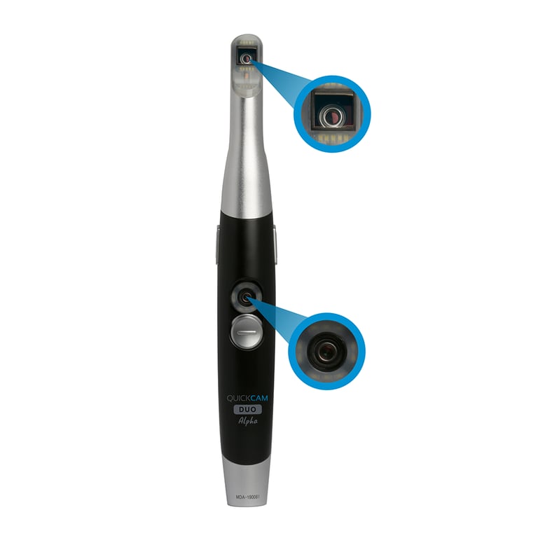 QuickCam Duo Alpha USB Direct Intraoral-Extraoral HD Camera Kit. Camera holder and 300 protective