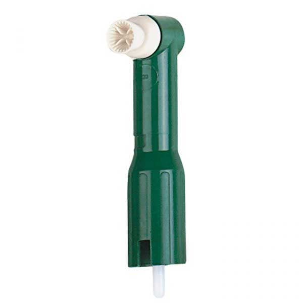 Denticator Original Green Prophy Angle with Firm White Cup, 4 Web Snap-On 144/Bx
