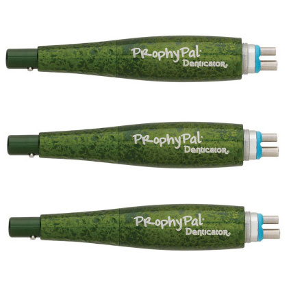 ProphyPal Hygiene Handpiece - WILD GREEN THING Color, 3/Pk. Extended Sure-fit Nosecone with a 360˚