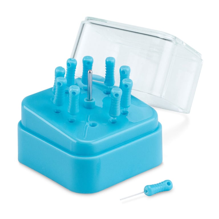 DentXpin Fiberoptic Glass Pins Intro Kit for Tooth Restorations, 0.017", 10/Pk. Includes 1