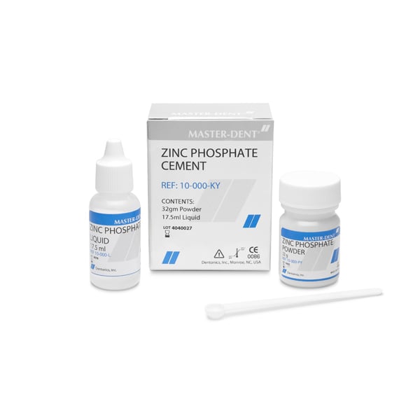 Master-Dent Zinc Phosphate Cement - WHITE Kit: 32