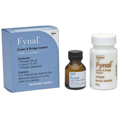 Fynal Complete Package - Permanent ZOE self-cure Cement: 32 Gm. Powder and 15 mL Liquid. #609001