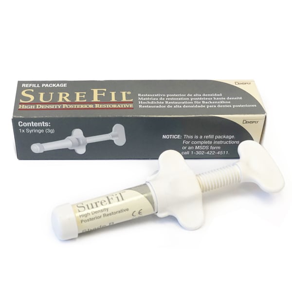 SureFil Easy Twist Syringe - shade A (Red) with Stay-Fresh cap, High Density Posterior