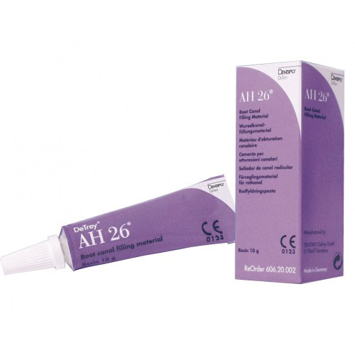 AH 26 Root Canal Sealer 10 Gm. Tube. Resin-Based, Nonacrylic, Eugenol-Free