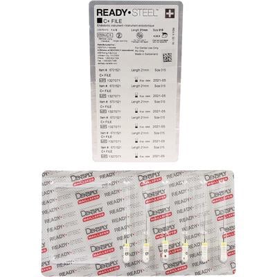 ReadySteel C+ File 25mm #15 6/Box. Stainless Steel, Pre-Sterilized. For the instrumentation