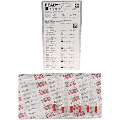 ReadySteel FlexoFile #55, 25mm Stainless Steel - Pre-Sterilized, 6/Pk. Safe-ended non-cutting Batt