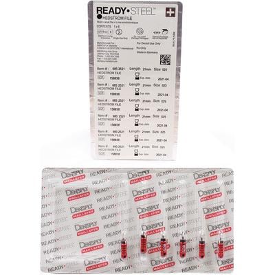 ReadySteel Hedstrom File 25mm #25 - Red, 6/Pk. Stainless steel with ISO color coded plastic