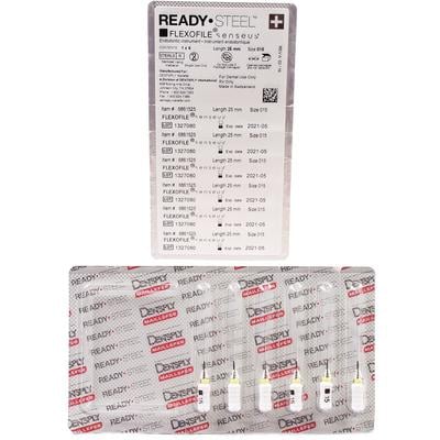 ReadySteel Senseus FlexoFile #15, 21MM Stainless Steel - Pre-Sterilized 6/Pk. Unique, silicone