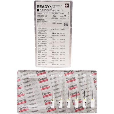 ReadySteel Senseus FlexoFile #15, 31mm Stainless Steel - Pre-Sterilized 6/Pk. Unique, silicone