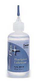 Midwest Plus handpiece lubricant, 2 ounce dropper