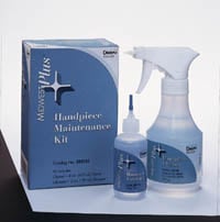 Midwest Plus handpiece maintenance kit: 2 ounce dropper of lubricant and 8 ounce spray bottle