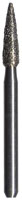 Midwest FG #30011.018 Medium Grit, Flame Shaped Diamond Bur. Package of 5 Burs