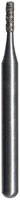 Midwest FG #555D.008 Medium Grit, Flat End Cylinder Diamond Bur. Package of 5 Burs
