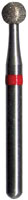 Midwest FG #801.014 Medium Grit, Round Diamond Bur. Package of 5 Burs