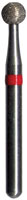 Midwest FG #801.016 SuperCoarse Grit, Round Diamond Bur. Package of 5 burs