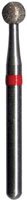 Midwest FG #801.029 Fine Grit, Round Diamond Bur. Package of 5 Burs