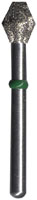 Midwest FG #811.037 Supercoarse Grit, Barrel Shaped Diamond Bur. Package of 5 Burs