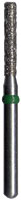 Midwest FG #837KR.014 Coarse Grit, Long Modified Shoulder Cylinder Diamond Bur. Package of 5 Burs