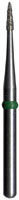Midwest FG #889.009 Fine Grit, Flame Shaped Diamond Bur. Package of 5 Burs