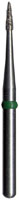 Midwest FG #889.010 Fine Grit, Flame Shaped Diamond Bur. Package of 5 Burs