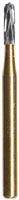 Midwest FG #2158 Straight Dome Criss Crosscut carbide bur, package of 10