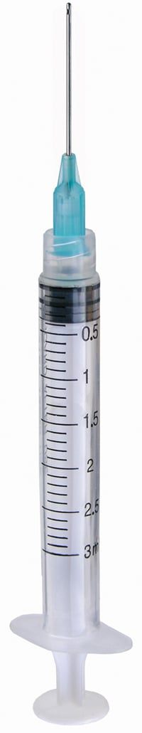 Max-I-Probe 28 gauge x 1" perio-endo irrigating probes with syringes, box of 100 probes and 100