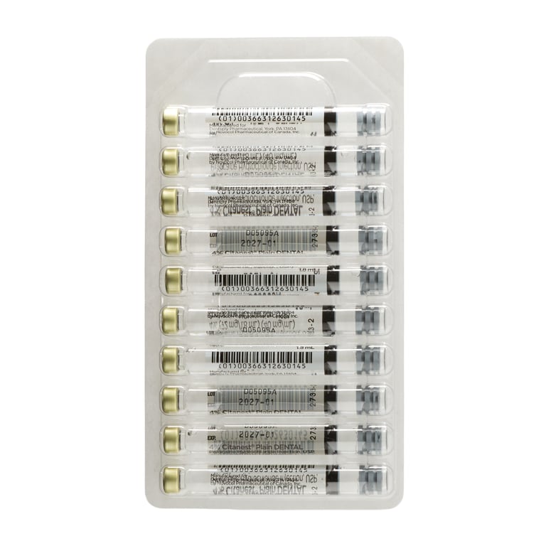 Citanest PLAIN 4% Local Anesthetic Without Vasoconstrictor 40 mg/mL