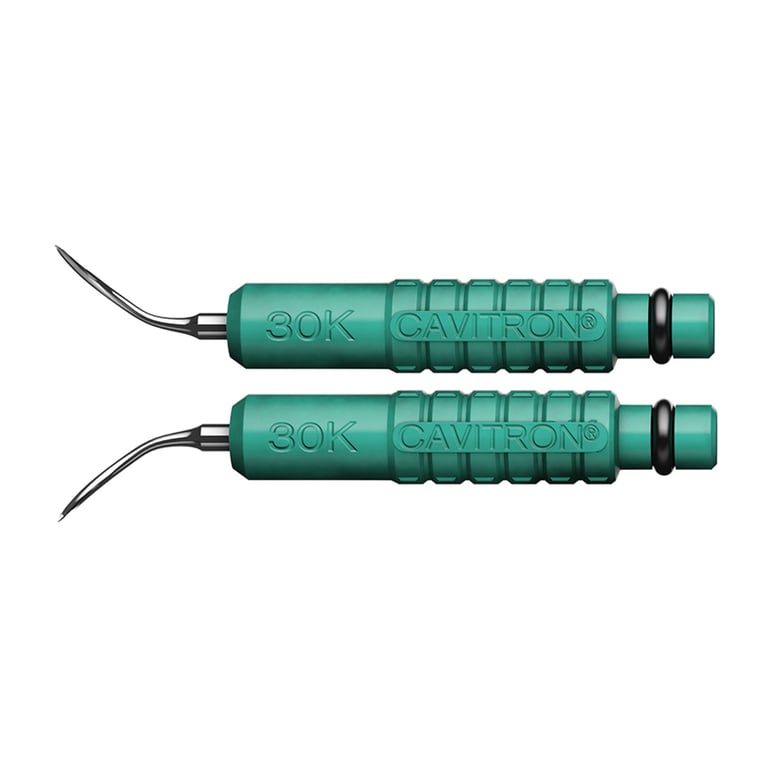 Cavitron FSI Slimline ultrasonic 30K FSI SLI inserts 2-pack of, dark green, all metal