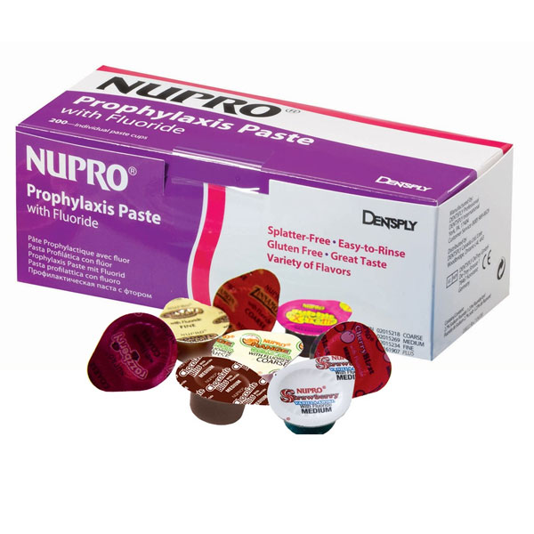 Nupro Coarse Mint Prophy Paste with Fluoride. Box of 200 Unit Dose Cups