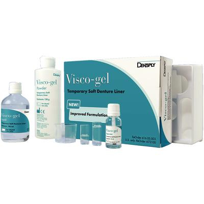 Visco-gel Tissue Conditioner and Temporary Soft Liner, Complete Kit: 120 Gm. Powder, 90 mL Liquid