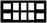 EZ-View Transparent vinyl pocket window X-Ray film mount, 6 vertical, 4 horizontal windows/#2