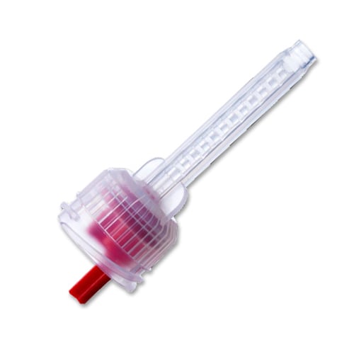 Dentsply Sirona Redesigned 50ml Cartridge Mixing Tips RED 48/Pk. For use with lower viscosity