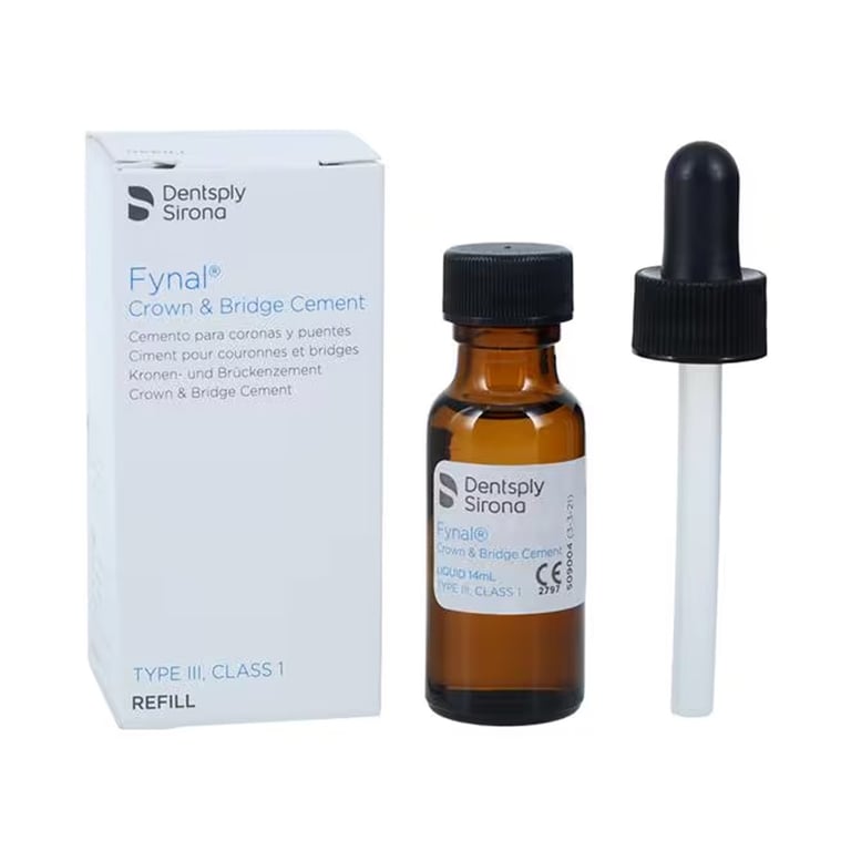 Fynal Liquid Only - Permanent ZOE self-cure Cement: 15 mL Liquid. #609003