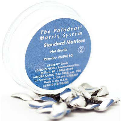 Palodent Matrix System Refill - Standard Matrices 100/Bx. Contoured sectional, adjustable