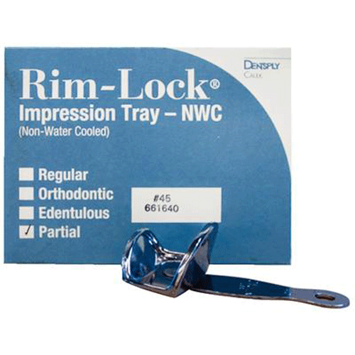 Rim-Lock #45 Small Swivel Solid Metal Impression Tray, 1/Pk. Non-water cooled. Suitable for use